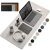 Alfombrilla de Ratón de Cuero en Stock Transfronteriza, Alfombrilla Grande para Escritorio, Bloc de Escritura Impermeable para Oficina de Computación, Personalizable con Impresión de Imágenes y Repujado