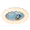 Lámpara de Techo Estilo Crema Moderno Simple Nube Arcoíris Dibujos Animados Habitación Infantil Protección Ocular Niño Niña Lámpara Moderna para Dormitorio
