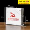 Caixa Porta-Lenços de Acrílico Transparente Restaurante Hotel Casa Mesa de Trabalho Caixa de Lenços Vertical de Alta Qualidade com Puxador Atacado Personalizado