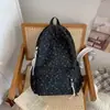 Mochila Versátil com Laço Estilo Coreano Ins Fashion para Mulheres, Design de Nicho, Mochila Escolar Estudantil de Grande Capacidade, Mochila Casual