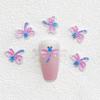 Nova Venda Quente Desenho Animado Colorido Libélula Joias para Unhas Cor Gelo Transparente Pequenas Asas DIY Capa de Celular Acessórios para Cartão de Cabelo