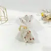 Pinza para el Cabello de Tul con Lazos y Perlas de Doble Capa Estilo Nuevo de Moda con Patrón de Rosa DIY Hecha a Mano Accesorio Versátil para el Cabello Pinza para el Cabello