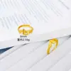 Joia de Ouro Areia de Luxo Nicho Atração de Riqueza Anel Rico Imediatamente Ouro de Imitação Ano do Zodíaco Cavalo Toque de Alto Padrão Anel de Dedo