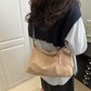 Bolsa de Hombro Tote Casual de Gran Capacidad, Elegante, Nueva Tendencia 2026, Moda Coreana, Color Sólido, para Viajes Diarios