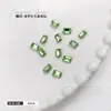 Joias para Unhas Artísticas de Açúcar Rochoso Diamantado Retangular Ângulo Reto Fundo Pontiagudo Diamante Quadrado Cubo de Gelo de Açúcar Pedras Strass para Unhas de Vidro Atacado Strass de Cristal