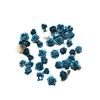 Joyería de uñas tallada con diseño de rosa teñida azul vintage, accesorios para decoración de uñas con flores de rosa Guofeng mixtas
