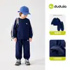 Conjunto deportivo de otoño para niños Dudu, conjunto de dos piezas de chaqueta y pantalón para niños, ropa casual para niñas, ropa para bebés y niños