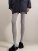 Calcetines de Protección Solar en Gris Humo, Medias de Tacto Frío, Ligeramente Transparentes, Semitransparentes, Leggings de Nueve Puntos, Estilo Delgado para Primavera y Otoño, Adelgazantes y Realzadores de Piernas