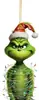 Pingente Grinch de Natal Decoração de Árvore de Natal Suprimentos para Decoração de Feriado Pingente Acrílico Enfeites de Natal para Casa