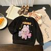 Sudadera de Algodón Primavera y Otoño Nuevo Estilo Lindo Dibujo Animado Labubu Moda y Versátil 2025 Tops para Niños y Niñas