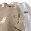 Camiseta Pesada de Manga Corta Estilo Americano para Hombre 2026 Verano Adolescentes Cityboy Sencilla Moderna Holgada Cuello Redondo Media Manga