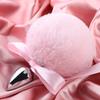 Tapón anal de silicona y metal con forma de cola de conejo, juguete sexual alternativo para hombres y mujeres (3223)
