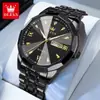 Fabricantes de relojes de la marca Oli, venta al por mayor, explosiones transfronterizas, negocios, doble calendario, reloj de cuarzo, reloj impermeable para hombres.