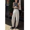 24107 Daaimaiyiyuan Verano 2025 Nuevo Chaleco de Cuadros sin Mangas Elegante Pantalones Largos Sueltos Casuales para Mujer Moderno
