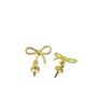 Accesorios DIY Pendientes de Plata de Ley S925 con Perla de Agua Dulce Pendientes de Lazo Vacío Pendientes Pendientes de Plata 7-12