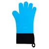 Luvas de Isolamento de Silicone de Cinco Dedos de Algodão com Logo Personalizado Luvas para Forno de Churrasco Doméstico Luvas Antiescaldantes em Forma de Coração
