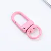 Llavero de pintura para perro color metal 3 hebillas de puerta pequeñas colgante llavero giratorio accesorios para llavero diy