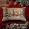 Exportación Transfronteriza Especializada en Escena de Nieve Navideña Patrón de Cascanueces Impreso Decoración del Hogar 50*30 Funda de Cojín Lumbar