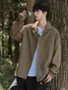 Camisa de trabajo multicolor para hombre, cuello camisero, corte holgado, manga larga, chaqueta casual para primavera y otoño, caqui, negro, verde, beige, versátil