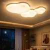 Nueva Lámpara de Techo Minimalista Italiana con Forma de Nube 2026 para Sala de Estar, Estilo Creativo Crema, Mármol de Imitación, Luz para Habitación con Protección Ocular