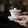 Soporte para tetera con flores de cerezo pintadas a mano de la Dinastía Tang y Song, Plato redondo de cerámica estilo japonés, Plato multiusos para bocadillos de té, Plato de cerámica