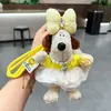 Nuevo Lazo para el Cabello de Peluche Llavero Perro Chef Muñeco Cachorro Dibujos Animados Colgante Juguete Lindo Amuletos para Bolsos