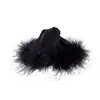 Pinza para el Cabello Triángulo de Plumas Pura Lujo Nuevo Estiloso Otoño e Invierno Pinza para la Parte Posterior de la Cabeza Pinza de Tiburón Pinza para Cola de Caballo