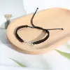 Pulseira da Sorte em Forma de 8, Pulseira Ajustável de Nó Plano Tecida à Mão, Conjunto de Pulseiras para Meu Amor, Casal e Melhor Amigo