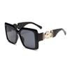 Gafas de Sol para Cruzar Fronteras, Marco Nuevo Grande, Patas Gruesas, Adelgazantes, Moda Europea y Americana, Fotografía Callejera, Gafas de Sol Anti-UV Bl6852