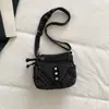 Estilo Coreano Outono Retrô Personalidade Estrela Jeans Pequena Bolsa Quadrada 2026 Nova Moda com Múltiplos Bolsos Bolsa Transversal Tendência