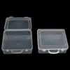 Caja de herramientas portátil de tamaño pequeño, caja vacía, caja de almacenamiento de plástico transparente PP, protección del medio ambiente para el hogar, equipo de pesca, rompecabezas, accesorios, caja organizadora