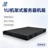Chasis de control industrial de montaje en rack 1U, lámina de acero SGCC, modelo 1261, soporta fuente de alimentación Flex