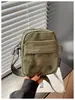 Bolso Cruzado Casual de Color Sólido Nuevo Bolso de Hombro de Moda para Mujer Bolso de Tela Versátil Repelente al Agua Ligero Bolso para Teléfono de Compras