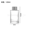 Frasco Difusor de Aroma Sem Chama 50ml Transfronteiriço, Frasco de Vidro Cilíndrico 100ml, Frasco de Perfume Óleo Essencial Difusor de Rattan 200ml Atacado