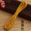 Cuerda de Algodón Trenzada de Núcleo de 1.5/2.0 mm Hilo de Algodón Frotado a Mano Wenwan Cuerda para Tejer Colgante de Collar de Cuentas Bodhi Estrella Luna