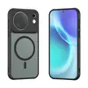 Aplicable a VIVO x500 Funda de Teléfono Magnética con Succión y Sensación de Piel Cobertura Completa Agujero Fino Funda Protectora Dos en Uno Funda Pro con Soporte
