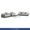 Combinación de Sofá y Mesa de Café para Patio de Villa Muebles de Sofá Impermeables y con Protección Solar para Terraza Set de Tres Piezas para Hotel al Aire Libre