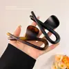 Nuevo Pinza de Garra de Alto Gama Estilo Francés Retro Nicho para Mujer, Pasador Elegante Grande para la Parte Posterior de la Cabeza, Accesorio Simple para el Cabello
