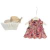 Pequeño Chef Dulce¡Buena Suerte y Prosperidad! Conjunto de Ropa de Moda Tendencia para Bebé Niña: Chaleco Cheongsam de Estilo Nacional Chino y Pantalones de Pierna Ancha