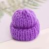 En stock color gorro de lana tejido bola de felpa joyería diy mini sombrero coreano juguetes navideños para niños