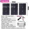 Panel solar 75W portátil para exteriores sistema de almacenamiento de energía solar set inversor 4000W controlador