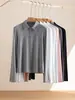 ¡Beneficio de temporada baja! Estilo colegial~ Camisa Polo de manga larga resistente a las arrugas y cómoda para mujer, top elegante de otoño para ir al trabajo