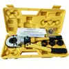 CW-1632(TH16,TH20,TH26,TH32)-Herramienta Hidráulica para Engarzar Tubos de Cobre, Herramienta de Engarzado para Accesorios de Tubería de Cobre y Fontanería Con 4 Matrices de Engarzado TH16-32mm Y Caja de Herramientas