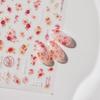 Marca Tomoni Colaboración Tata Pegatinas Finas Resistentes para Uñas Estilo Japonés Pegatinas Retro para Uñas Rosa Acuarela Ta290