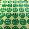 En stock etiqueta qcpass sticker QC PASS inspección autoadhesivo redondo inspección de calidad producto no calificado