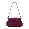 Bolsa transversal estilo Lulu com chifre, grande capacidade, moderna e simples, bolsa de ombro única para mulheres, bolsa de ginástica leve, bolsa de mão