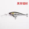 Equipamento de pesca isca Luya placa de língua longa Mino água doce mergulho profundo suspensão flutuante 6G flutuador lento robalo peixe mandarim boca com contas, etc.