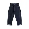 Jeans de Hombre Yidao Vintage 2026 Primavera Nuevos Estilo Americano Moderno Diseño de Parches Puños Ajustados Corte Holgado Ligeramente Cónico