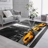 Alfombra de Piso de Dibujos Animados de Coche de Franela, Alfombra de Suministro Exclusivo Transfronterizo, Manta de Camping para Sala de Estar, Alfombra de Piso para Mesita de Noche de Cocina, Engrosada 1.2cm