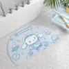 Alfombra de baño de felpa sintética, engrosada y con temática de dibujos animados para uso doméstico, adecuada para dormitorios, absorbente, resistente a las manchas y antideslizante, ideal como felpudo para la entrada del baño